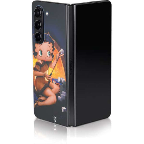 Betty Boop Roasting Marshmallows Galaxy Z Fold5 5G Skin